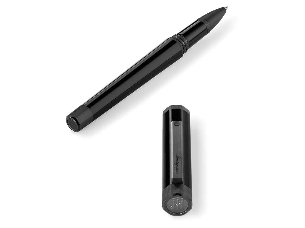 Roller Montegrappa Otto, Résine Acrilique, Noir, PVD, ISZ8IRIC