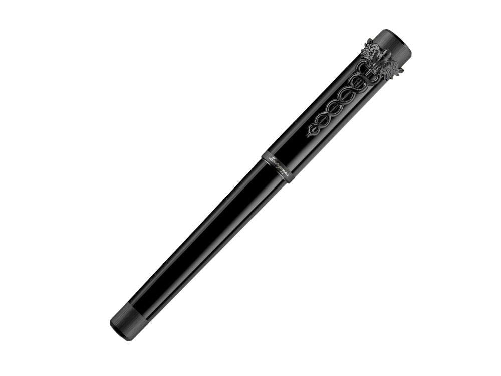 Stylo Plume Montegrappa Zero Caduceus Ultra Black, Or 14k, ISZEC-4C