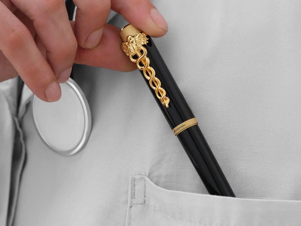Stylo Plume Montegrappa Zero Caduceus Yellow Gold, 14k, ISZEC-4Y