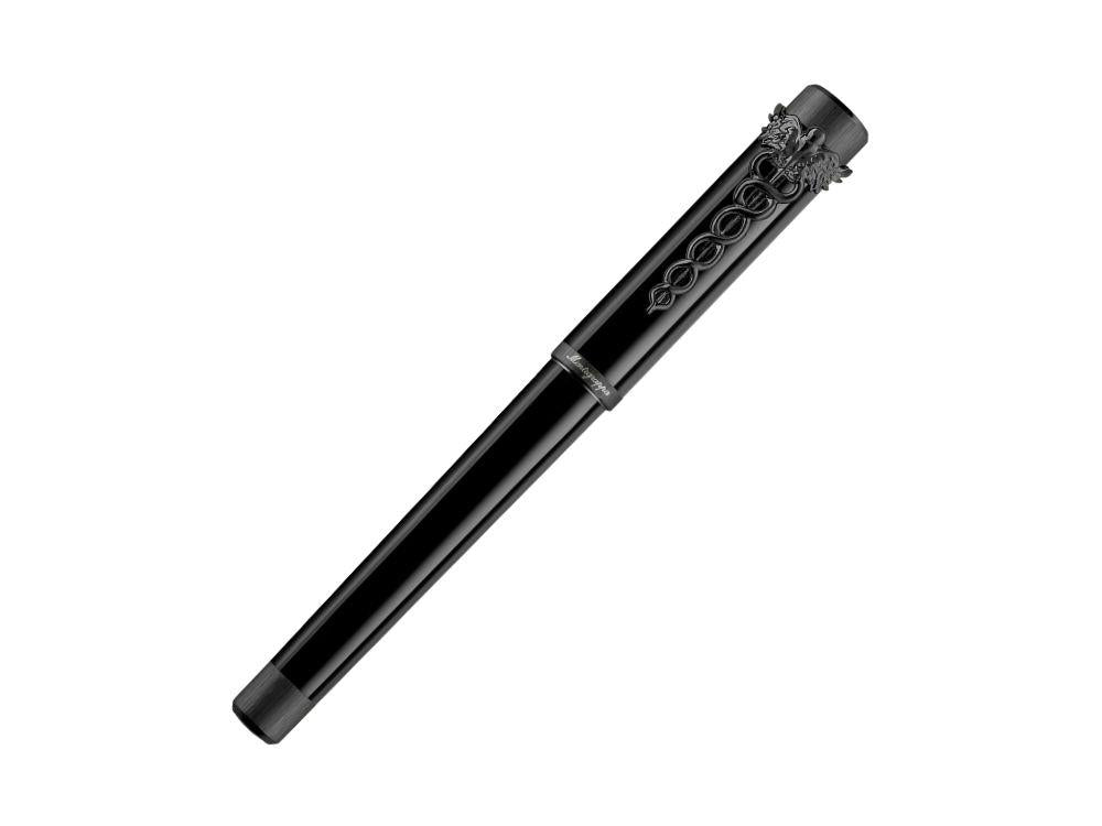 Roller Montegrappa Zero Caduceus Ultra Black, Noir, ISZECRIC