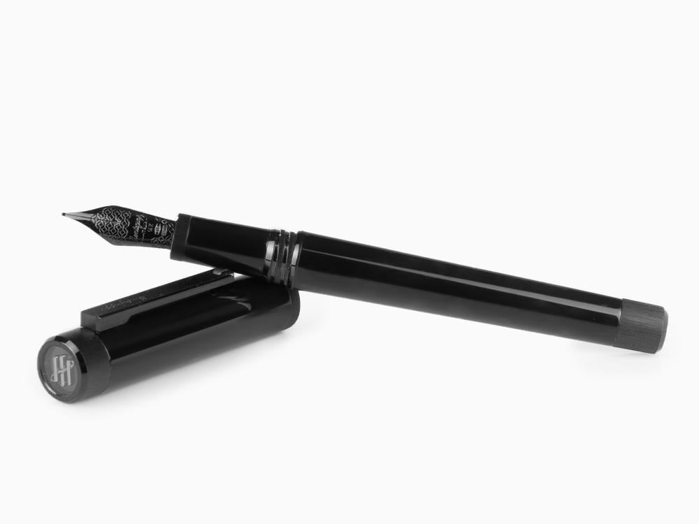 Stylo Plume Montegrappa Zero, Noire, Ultra Black Ruthenium, ISZEI-4C