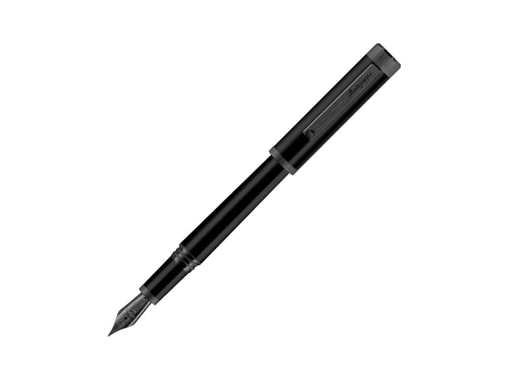 Stylo Plume Montegrappa Zero, Résine Noire, Ultra Black, ISZEI-IC