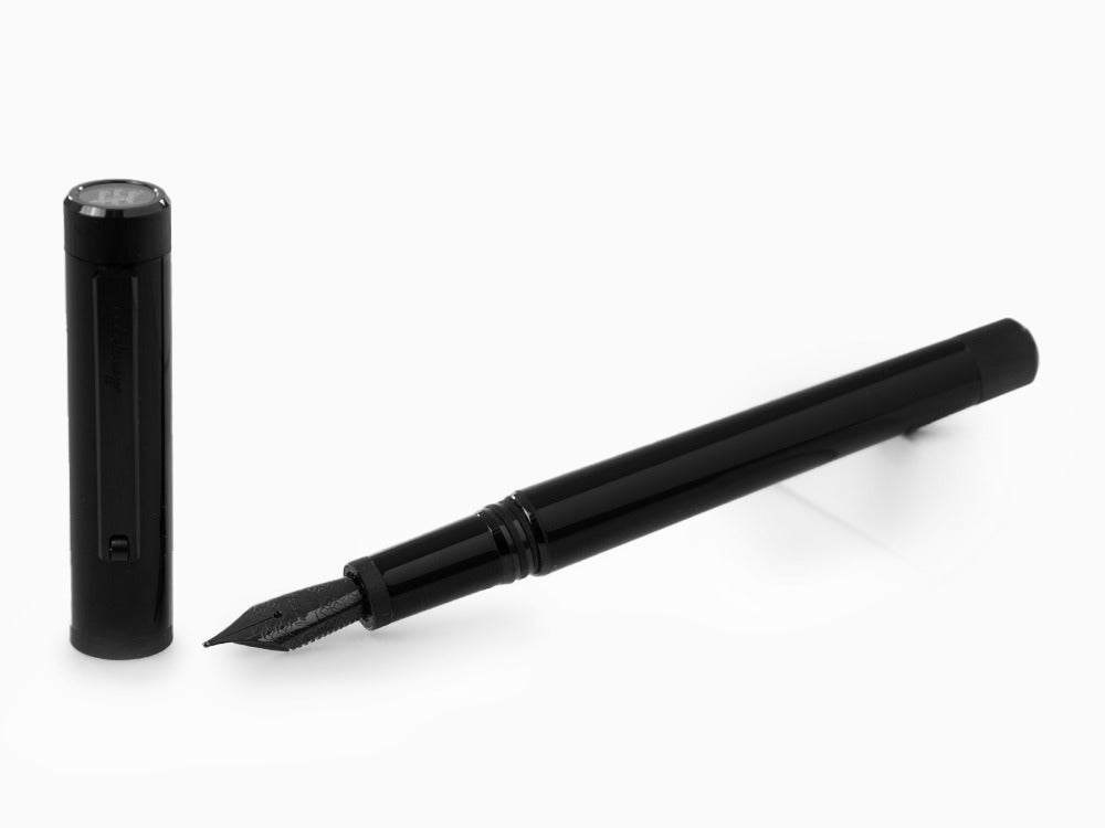 Stylo Plume Montegrappa Zero, Résine Noire, Ultra Black, ISZEI-IC