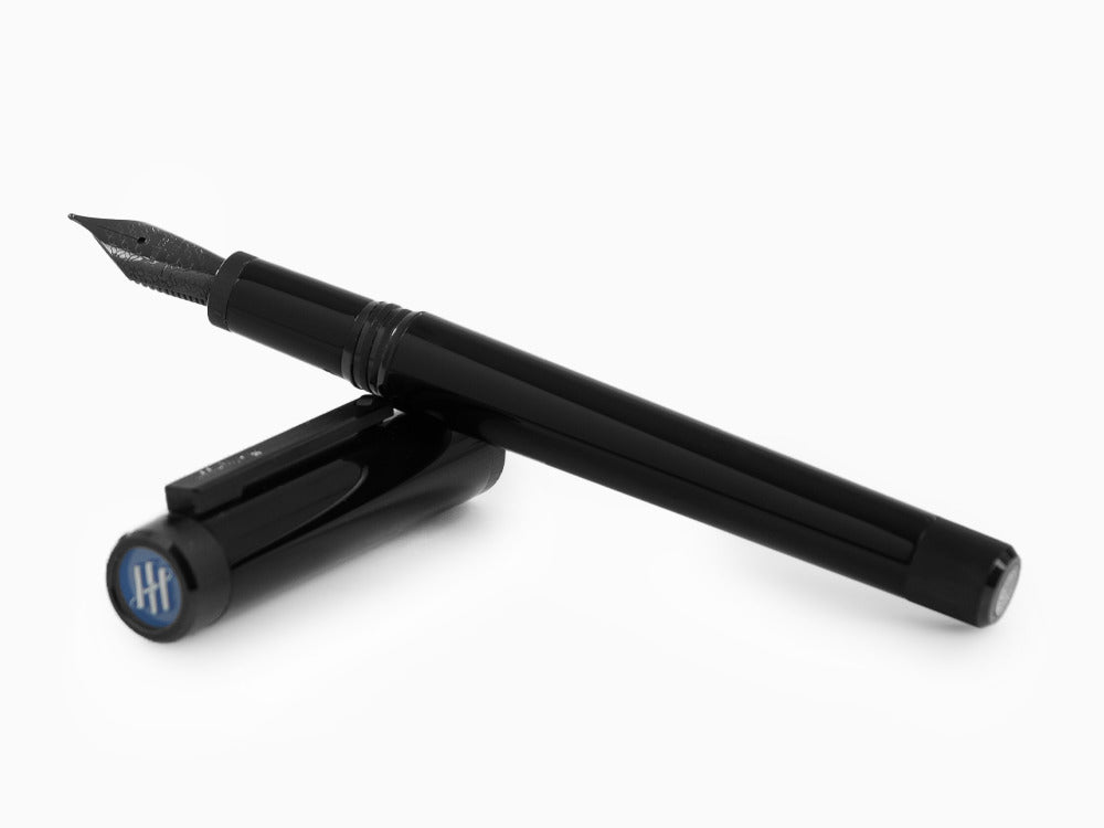 Stylo Plume Montegrappa Zero, Résine Noire, Ultra Black, ISZEI-IC