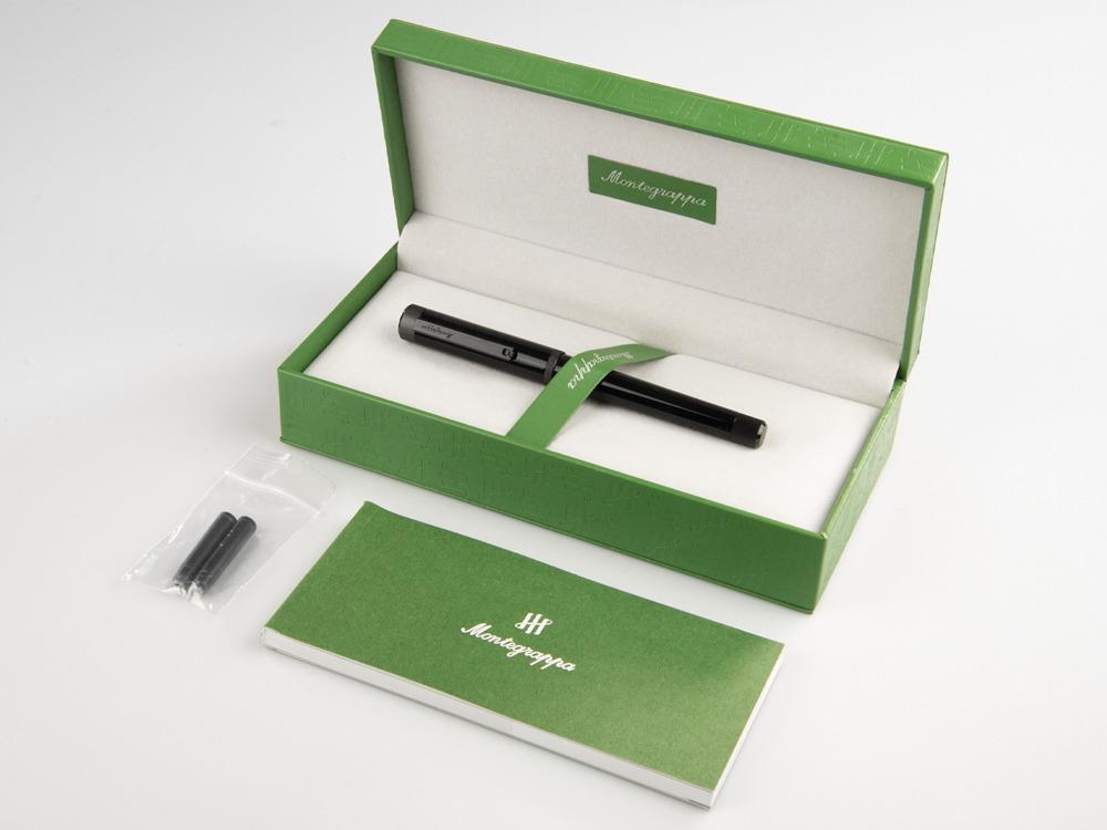 Stylo Plume Montegrappa Zero, Résine Noire, Flex , ISZEI-XC