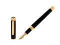 Stylo Plume Montegrappa Zero, Résine Noire, Flex, ISZEI-XY