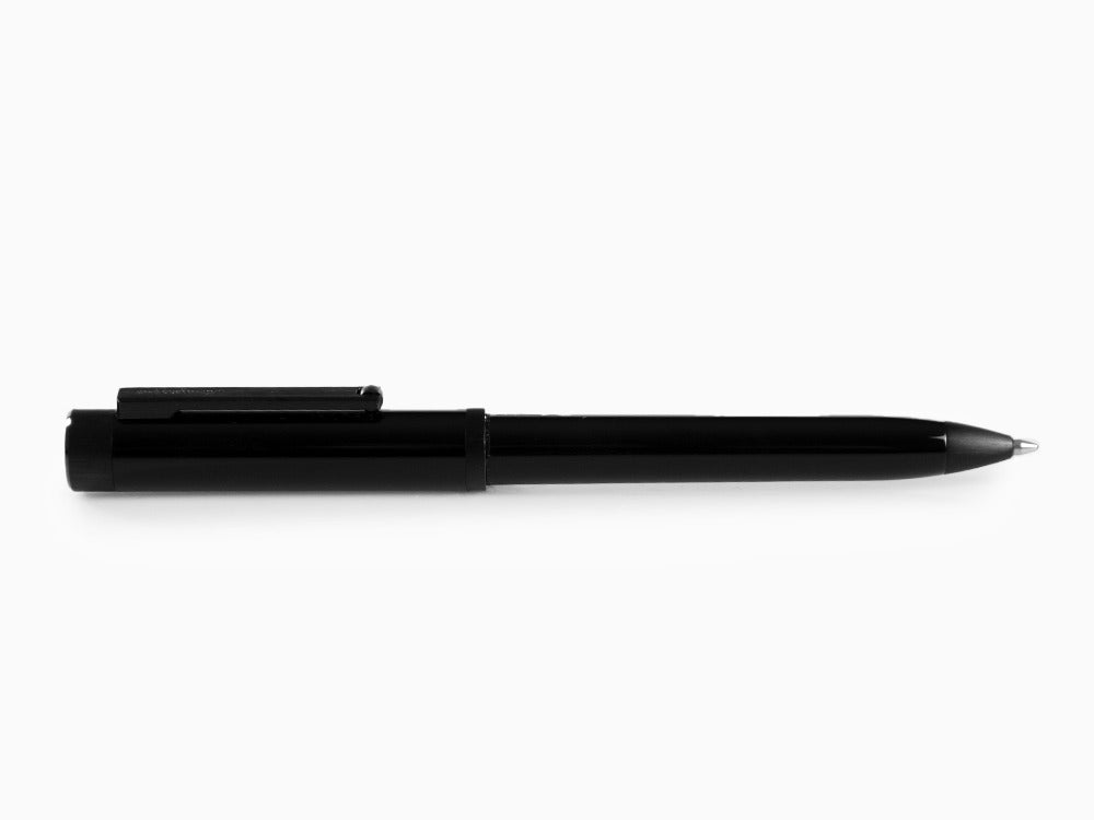 Stylo bille Montegrappa Zero, Résine Noire, Ultra Black, ISZEIBIC