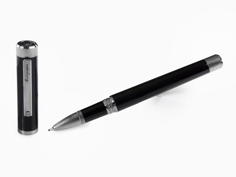 Roller Montegrappa Zero, Résine Noire, Ultra Black, ISZEIRIC
