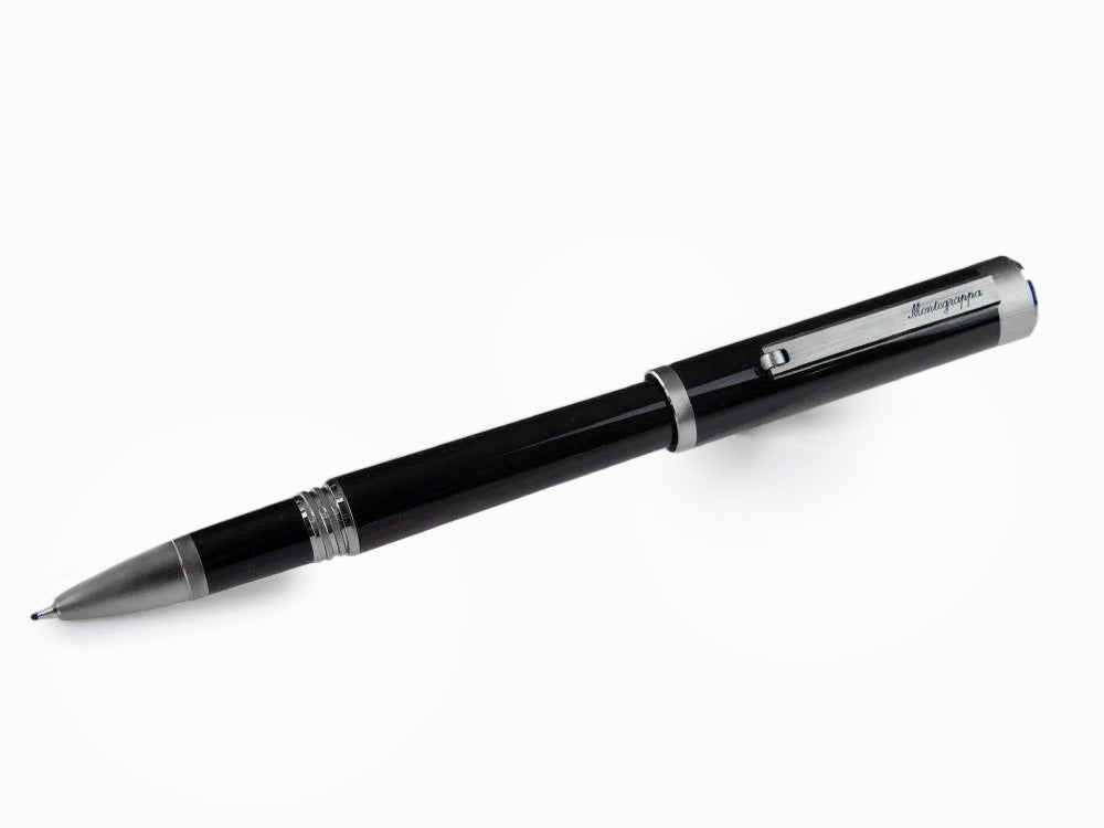 Roller Montegrappa Zero, Résine Noire, Ultra Black, ISZEIRIC