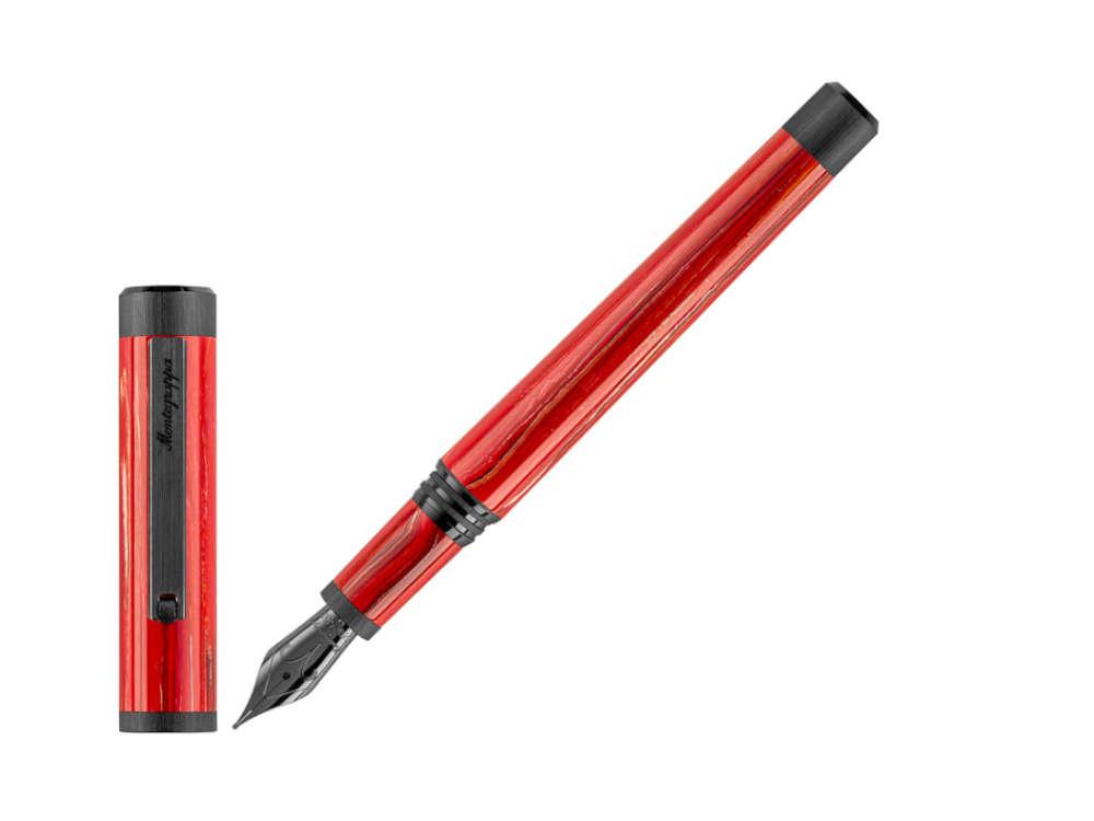 Stylo Plume Montegrappa Zero Zodiac Aries, Or 14k, Ed Limit, ISZEZ-4C-R3