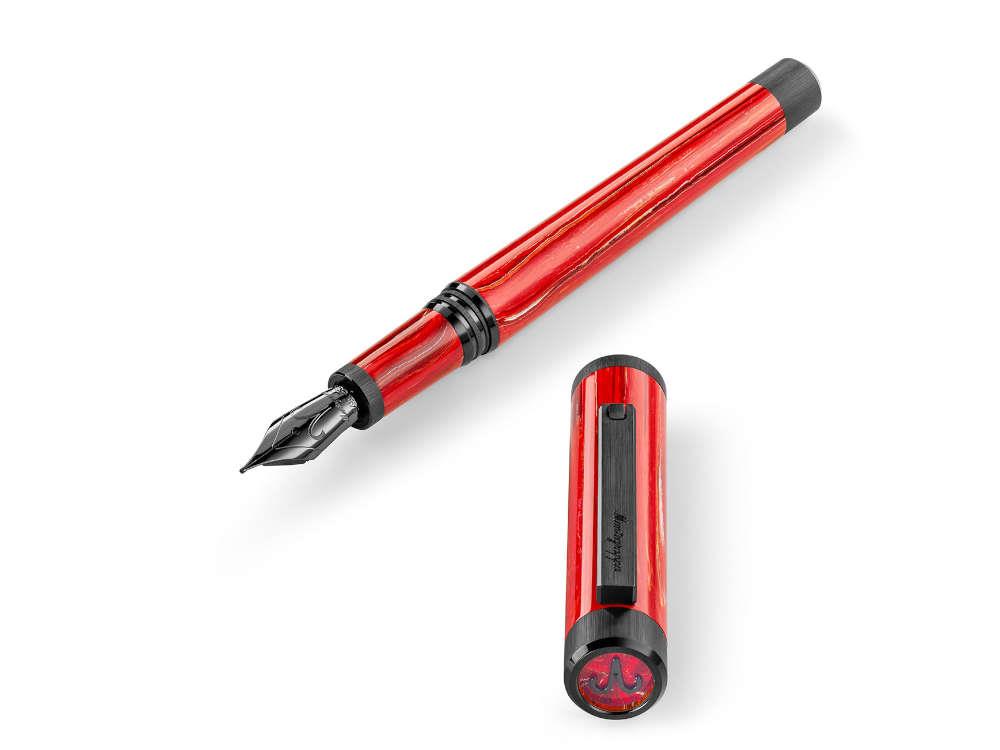Stylo Plume Montegrappa Zero Zodiac Aries, Or 14k, Ed Limit, ISZEZ-4C-R3