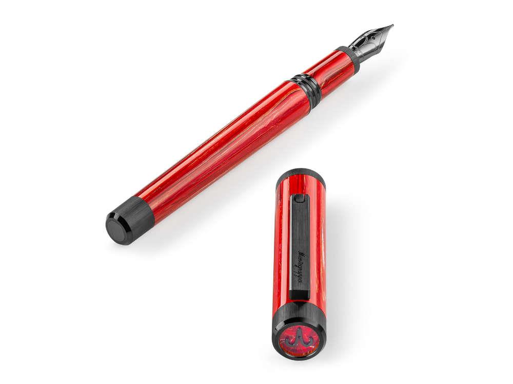Stylo Plume Montegrappa Zero Zodiac Aries, Or 14k, Ed Limit, ISZEZ-4C-R3