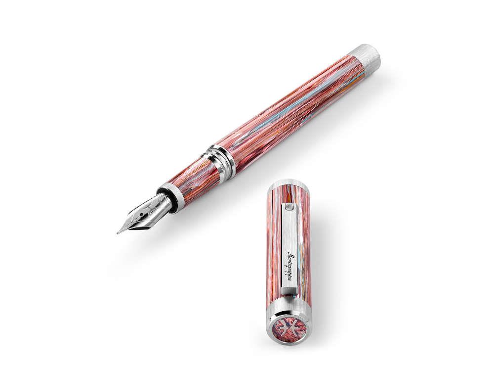 Stylo Plume Montegrappa Zero Zodiac Pisces, Rose, Or 14k, ISZEZ-4P-S2