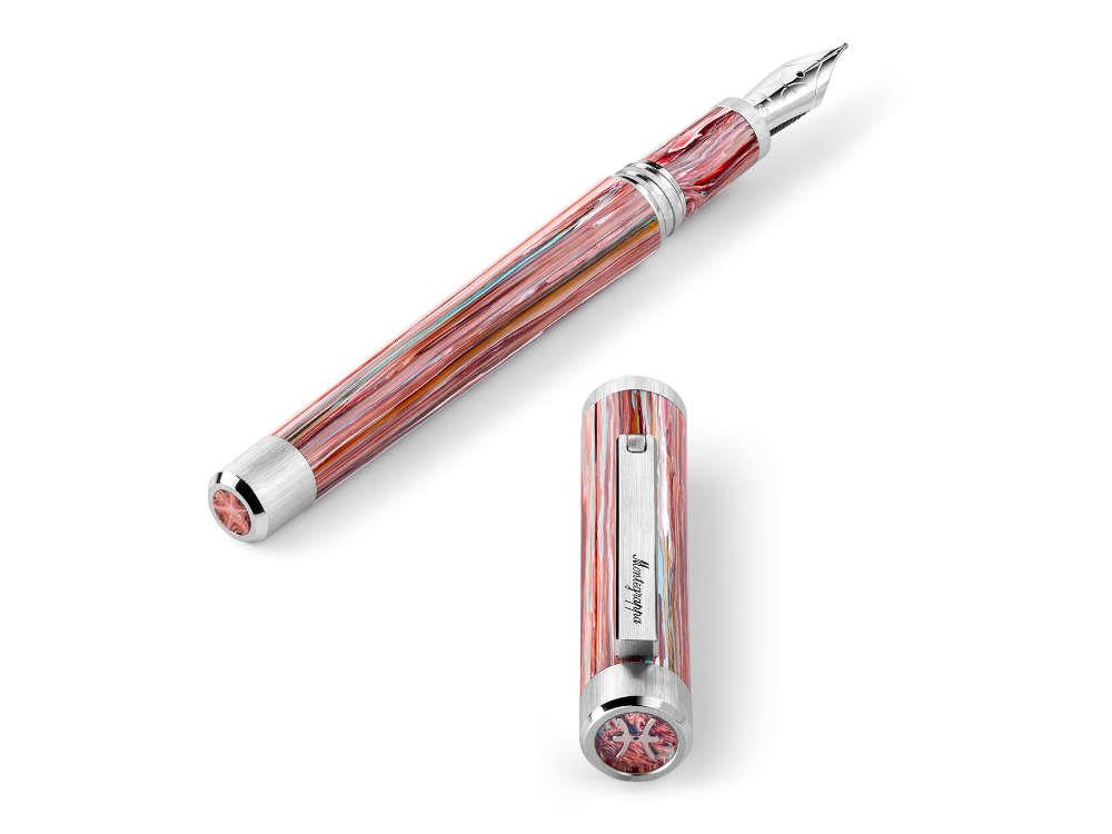 Stylo Plume Montegrappa Zero Zodiac Pisces, Rose, Or 14k, ISZEZ-4P-S2