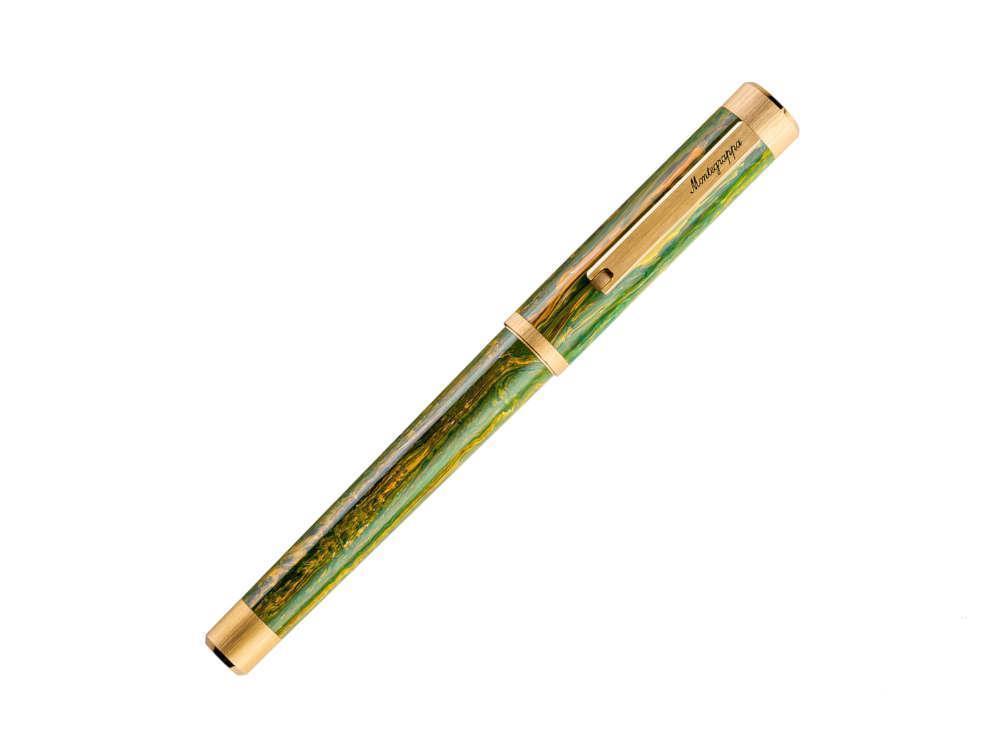Stylo Plume Montegrappa Zero Zodiac Gemini, 14k, LE, ISZEZ-4Y-G7