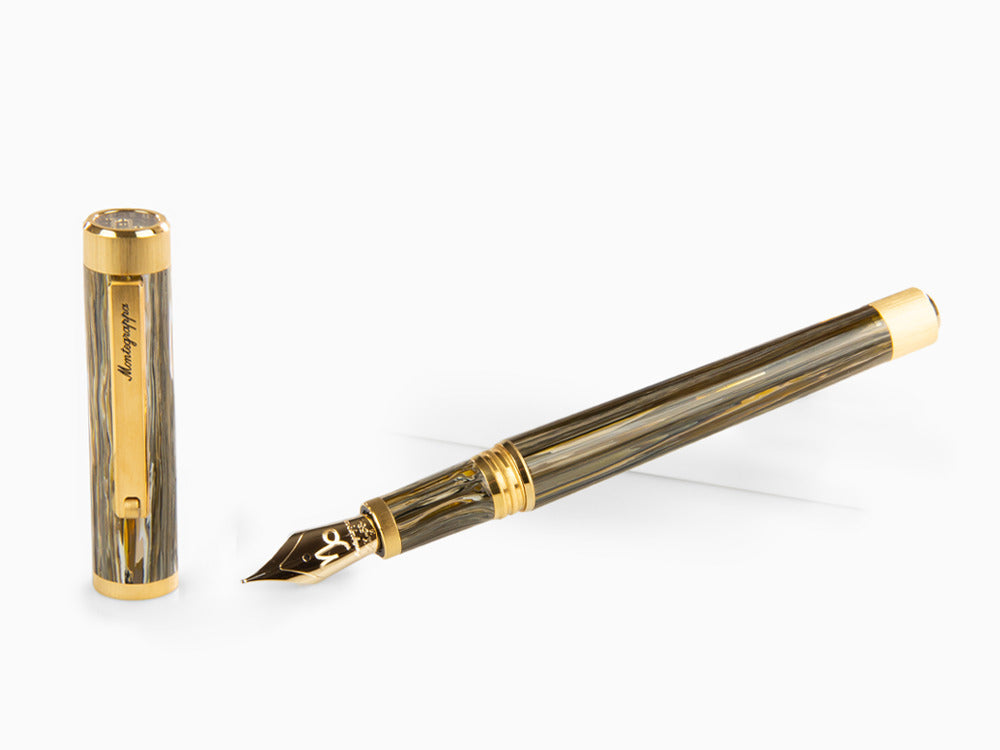 Stylo Plume Montegrappa Zero Zodiac Capricorn, 14K, Lim Ed. ISZEZ-4Y-M3