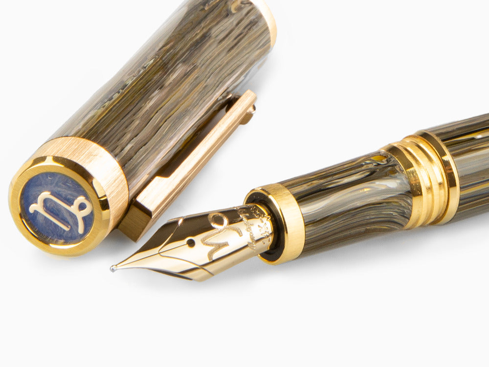 Stylo Plume Montegrappa Zero Zodiac Capricorn, 14K, Lim Ed. ISZEZ-4Y-M3