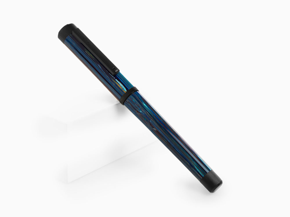 Stylo Plume Montegrappa Zero Zodiac Libra, Acier revêtement, ISZEZ-IC-B8