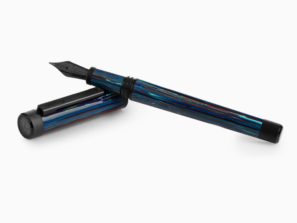 Stylo Plume Montegrappa Zero Zodiac Libra, Acier revêtement, ISZEZ-IC-B8