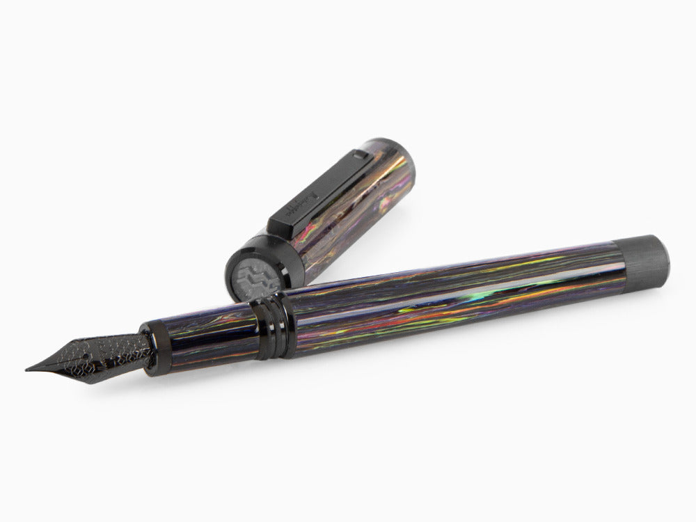 Stylo Plume Montegrappa Zero Zodiac Aquarius, Acier, ISZEZ-IC-V1