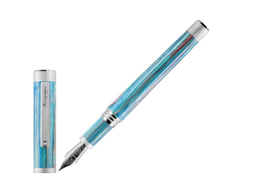 Stylo Plume Montegrappa Zero Zodiac Taurus, Bleu, ISZEZ-IP-A1