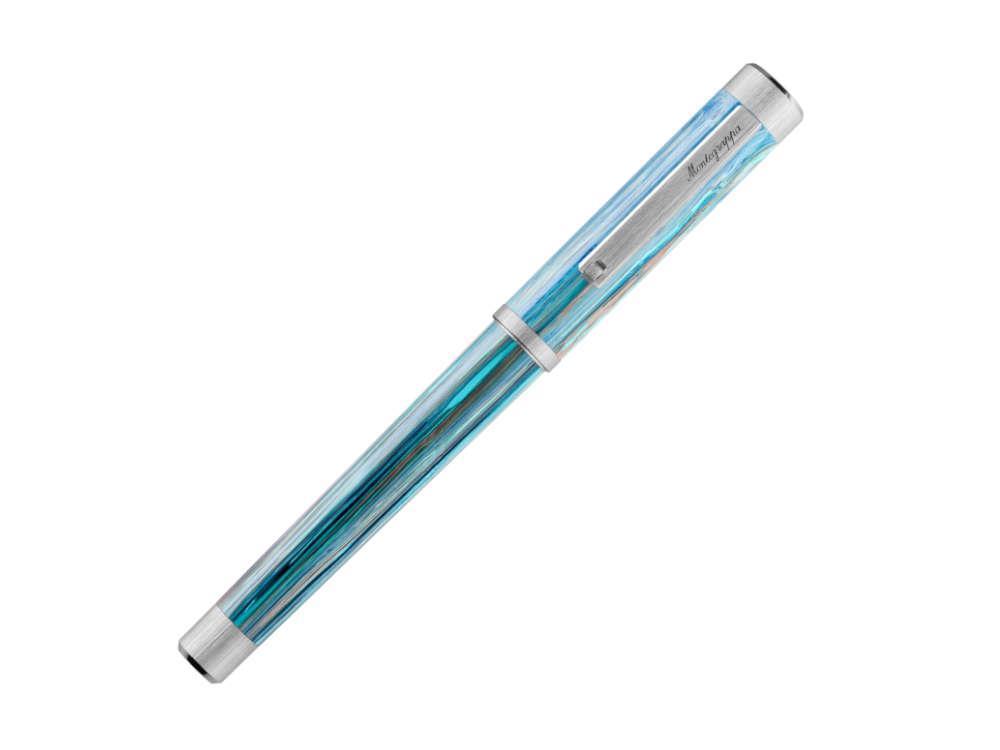 Stylo Plume Montegrappa Zero Zodiac Taurus, Bleu, ISZEZ-IP-A1