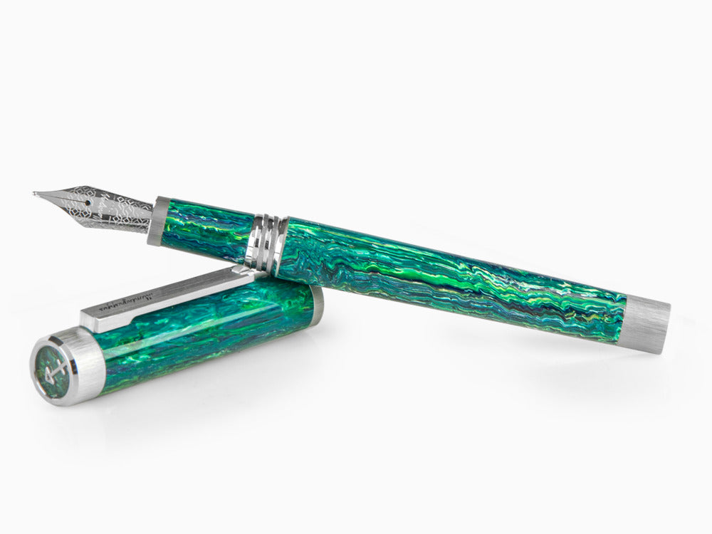 Stylo Plume Montegrappa Zero Zodiac Sagittarius, Acier, ISZEZ-IP-G10