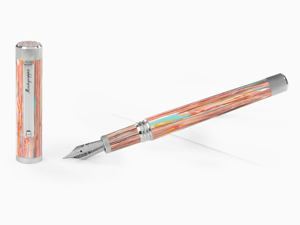 Stylo Plume Montegrappa Zero Zodiac Pisces, Acier, ISZEZ-IP-S2