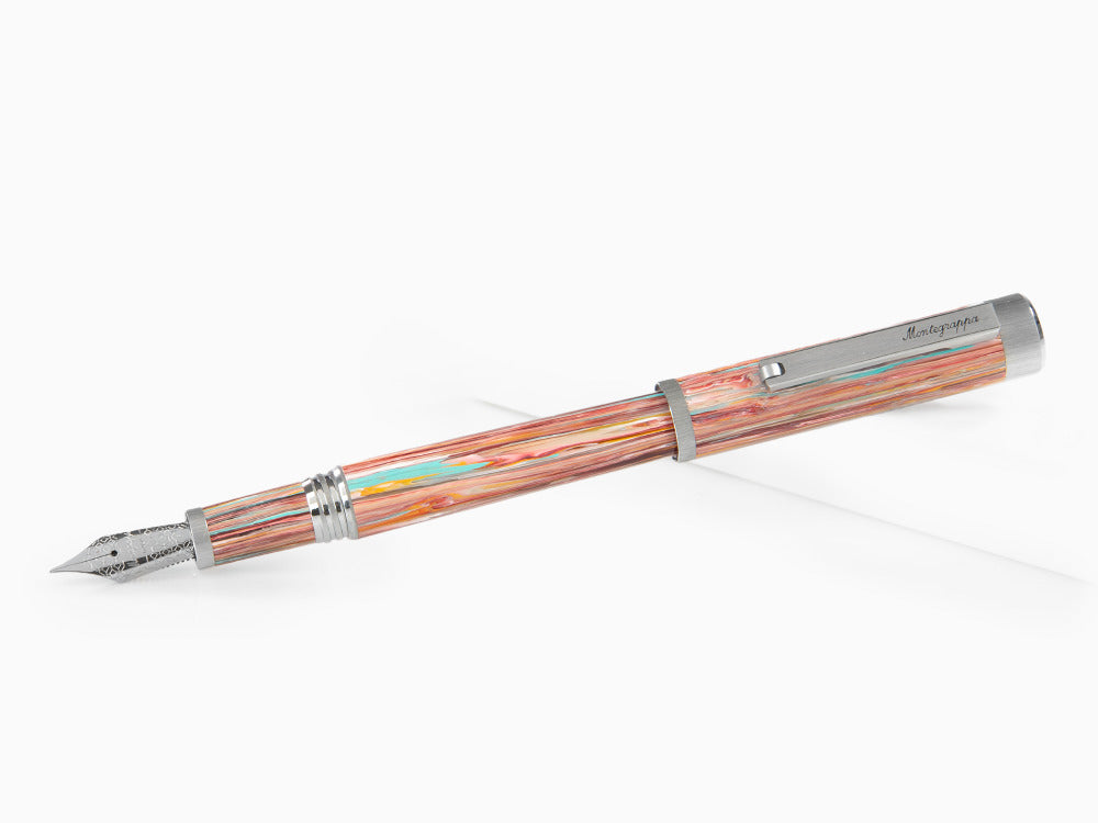 Stylo Plume Montegrappa Zero Zodiac Pisces, Acier, ISZEZ-IP-S2
