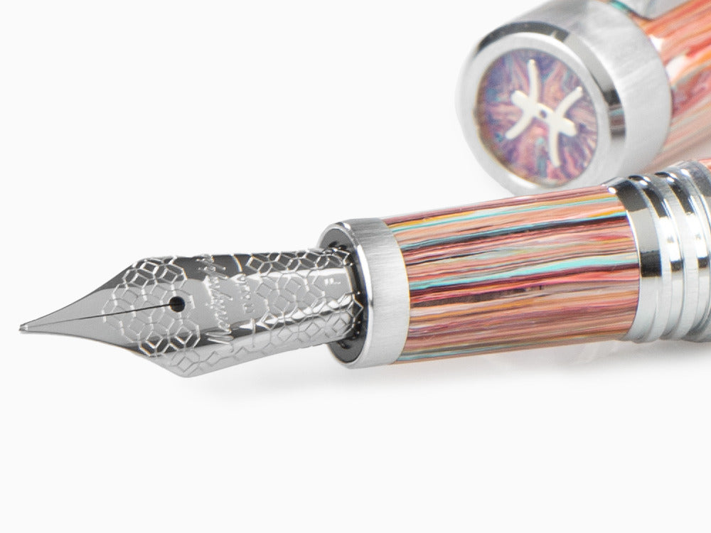 Stylo Plume Montegrappa Zero Zodiac Pisces, Acier, ISZEZ-IP-S2