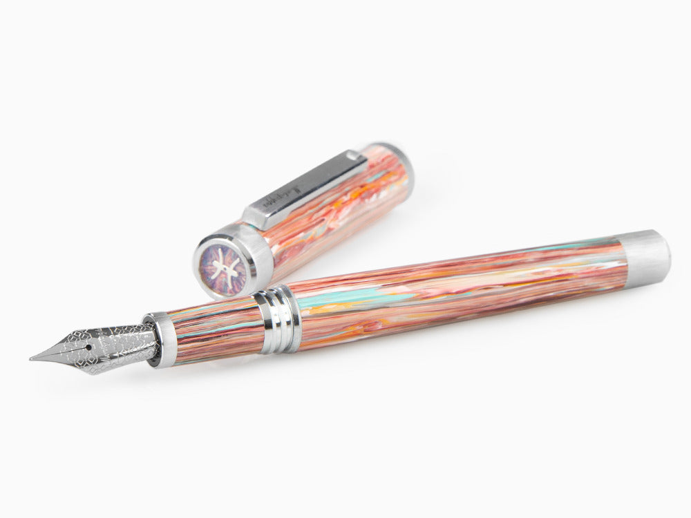 Stylo Plume Montegrappa Zero Zodiac Pisces, Acier, ISZEZ-IP-S2