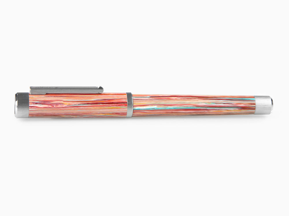 Stylo Plume Montegrappa Zero Zodiac Pisces, Acier, ISZEZ-IP-S2