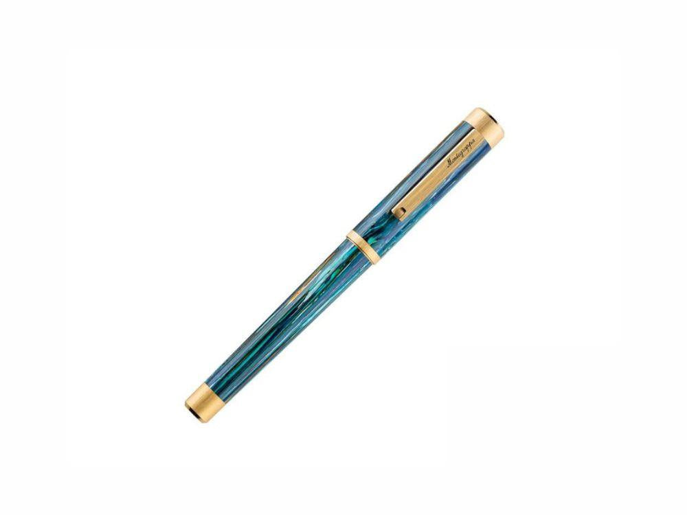 Stylo Plume Montegrappa Zero Zodiac Cancer, Acier, ISZEZ-IY-G9