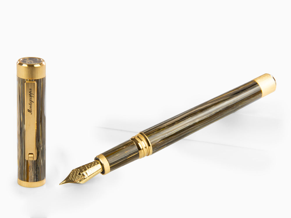 Stylo Plume Montegrappa Zero Zodiac Capricorn, Acier, ISZEZ-IY-M3