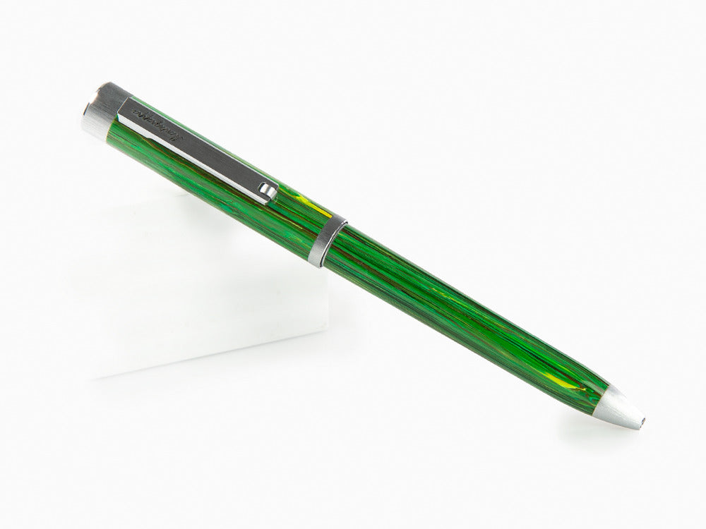 Stylo bille Montegrappa Zero Zodiac Virgo, Vert, Acier inoxydable, ISZEZBIP-G8