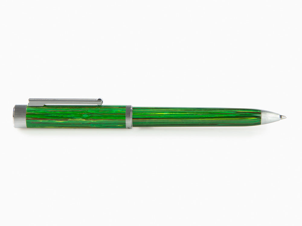 Stylo bille Montegrappa Zero Zodiac Virgo, Vert, Acier inoxydable, ISZEZBIP-G8