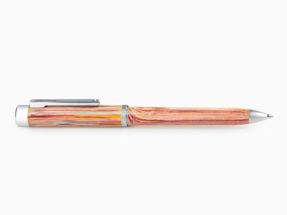 Stylo bille Montegrappa Zero Zodiac Pisces, Rose, Acier Inoxydable, ISZEZBIP-S2