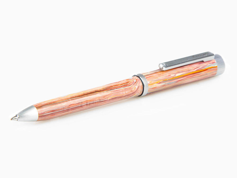 Stylo bille Montegrappa Zero Zodiac Pisces, Rose, Acier Inoxydable, ISZEZBIP-S2