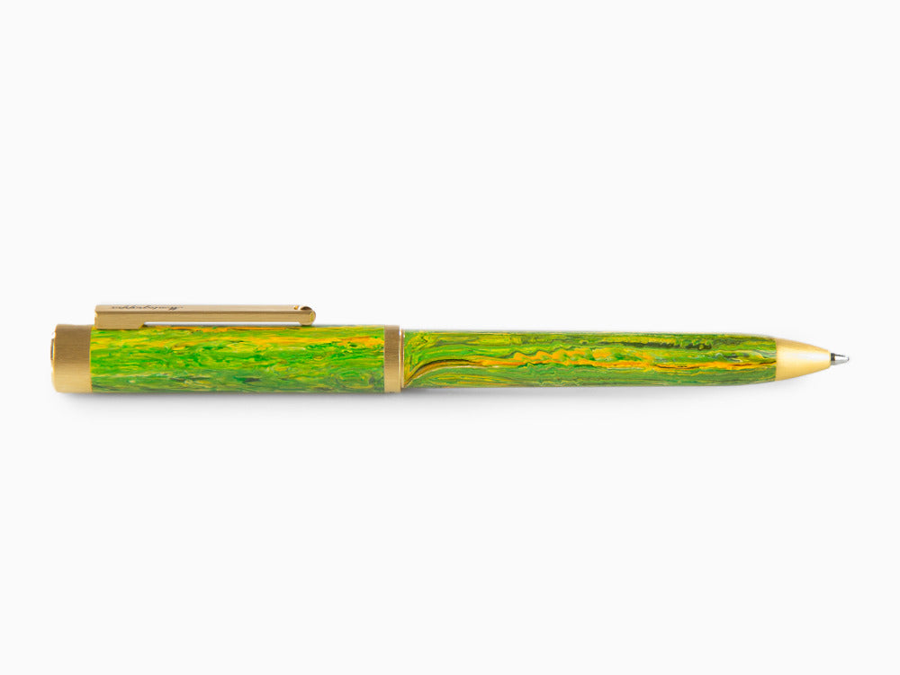 Stylo bille Montegrappa Zero Zodiac Gemini, Vert, Plaqué or, ISZEZBIY-G7