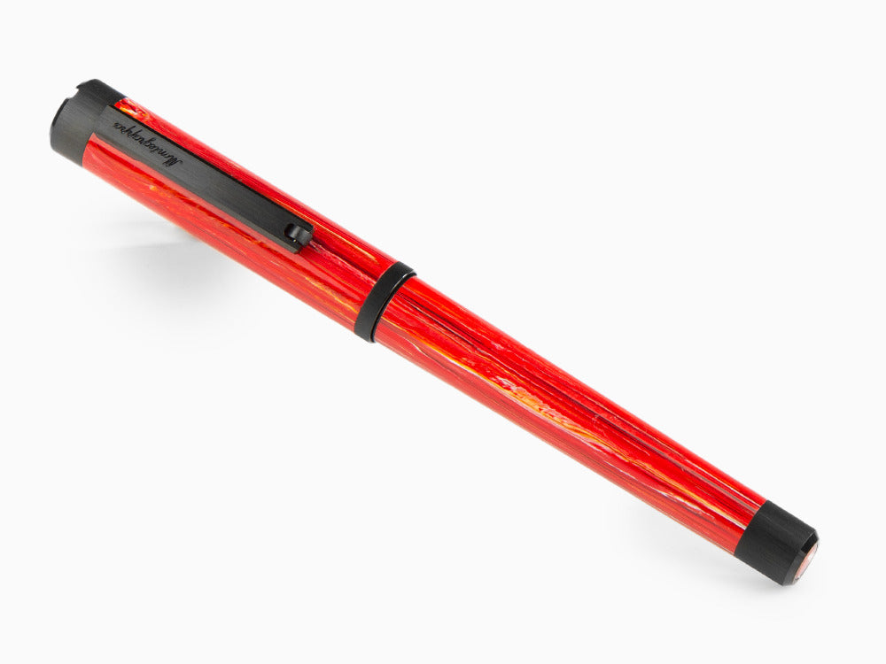 Roller Montegrappa Zero Zodiac Aries, Rouge, Acier avec PVD, ISZEZRIC-R3