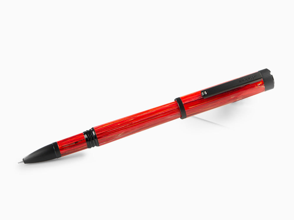 Roller Montegrappa Zero Zodiac Aries, Rouge, Acier avec PVD, ISZEZRIC-R3