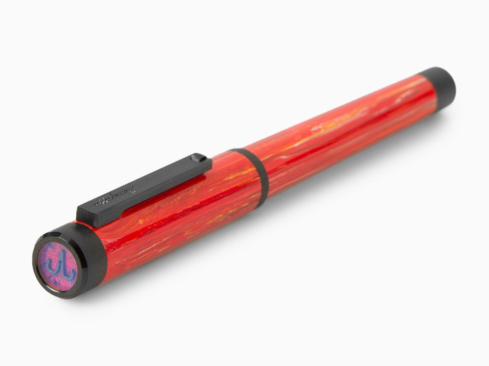 Roller Montegrappa Zero Zodiac Aries, Rouge, Acier avec PVD, ISZEZRIC-R3