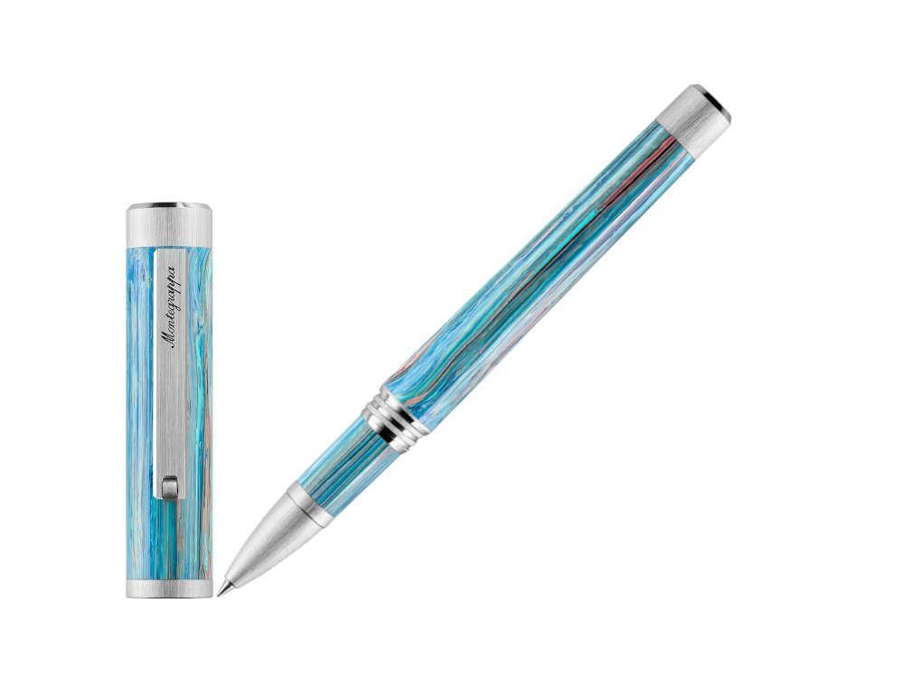 Roller Montegrappa Zero Zodiac Taurus, Montegrappite, Bleu, ISZEZRIP-A1