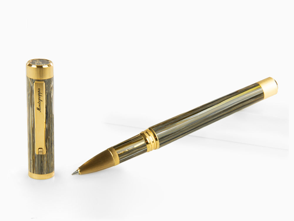Roller Montegrappa Zero Zodiac Capricorn, Montegrappite, Plaqué or, ISZEZRIY-M3