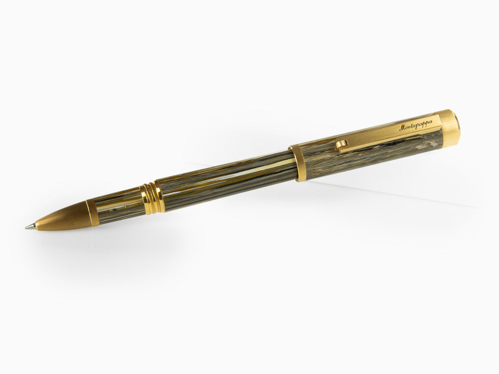 Roller Montegrappa Zero Zodiac Capricorn, Montegrappite, Plaqué or, ISZEZRIY-M3