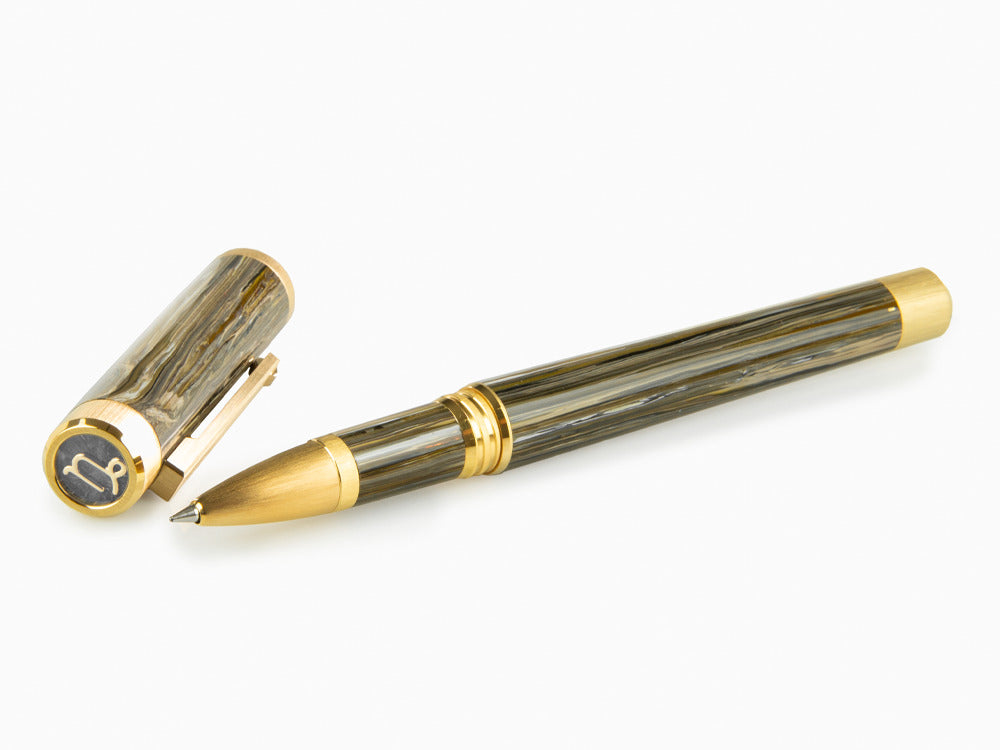 Roller Montegrappa Zero Zodiac Capricorn, Montegrappite, Plaqué or, ISZEZRIY-M3