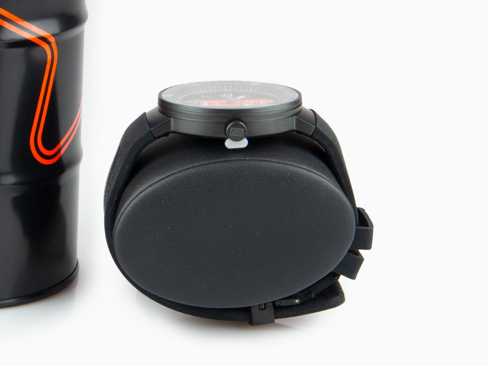 Montre à Quartz Montjuic Sport, Acier Inoxydable 316L, Noir, 43 mm, MJ1.0801.B