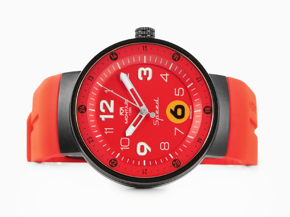 Montre à Quartz Montjuic Speed Special Racing Series, Rouge, 43 mm, MJ1.1510.B