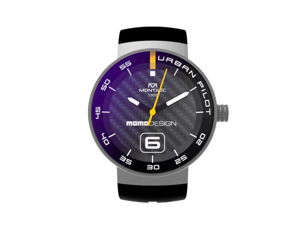 Montre à Quartz Montjuic X Momo Design Urban Pilot SS, MJ1.2015MOMO.S
