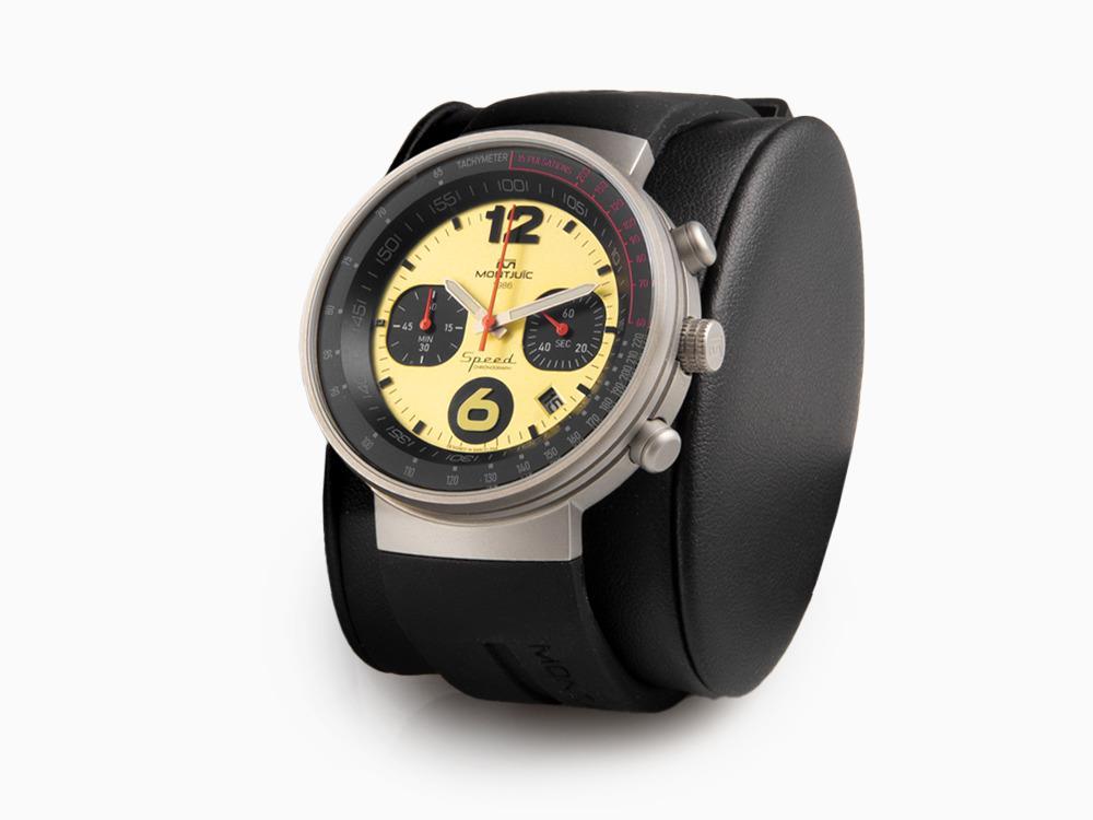 Montre à Quartz Montjuic Speed Chronograph, Blanc, 45 mm, MJ2.0701.S